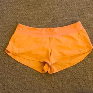 Lululemon Speed-up Shorts Orange